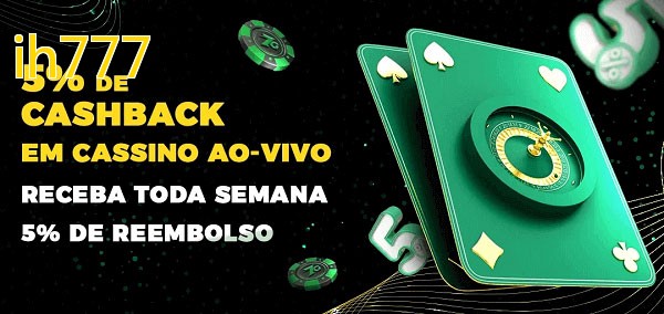 Promoções do cassino ao Vivo ih777